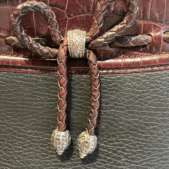 Brighton handbag Emma in Black and Chocolate - Picture 7 of 14